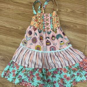 Matilda Jane Pink and Orange Floral Dress
